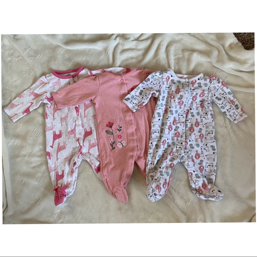 (3) Carter’s Pajamas 3 months